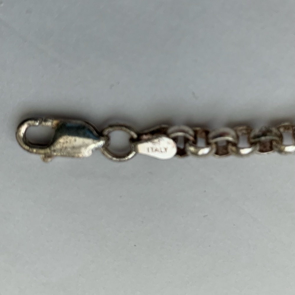 STERLING SILVER VINTAGE VANDERBILT UNIVERSITY CHARM BRACELET MADE IN ITALY NIB - Picture 5 of 12
